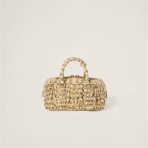 Waxy White Arcadie Ayers Snakeskin Bag 